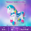 PonyCycle, Inc. Model Y Rainbow Unicorn Rideable Toy for Age 3-4