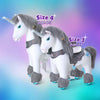 PonyCycle, Inc. Model Y Grey Unicorn Rideable Toy for Age 3-4