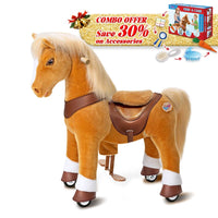 PonyCycle, Inc. Light Brown / Size 3 for Age 3-5 / Blue Feed & Care Set Save 30% on Accessories - PonyCycle® Model Y Ride on Pony With Accessory