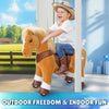 PonyCycle, Inc. Model Y Light Brown Horse Rideable Toy for Age 3-4