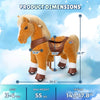PonyCycle, Inc. Model Y Light Brown Horse Rideable Toy for Age 3-4