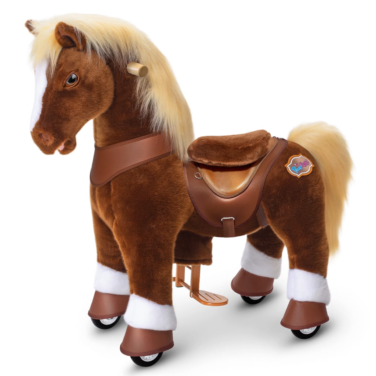PonyCycle, Inc. ride on horse Brown / Size 3 for Age 3-4 Model Y® Rideable Toys for Kids