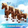 PonyCycle, Inc. Model Y Brown Horse Rideable Toy for Age 3-4