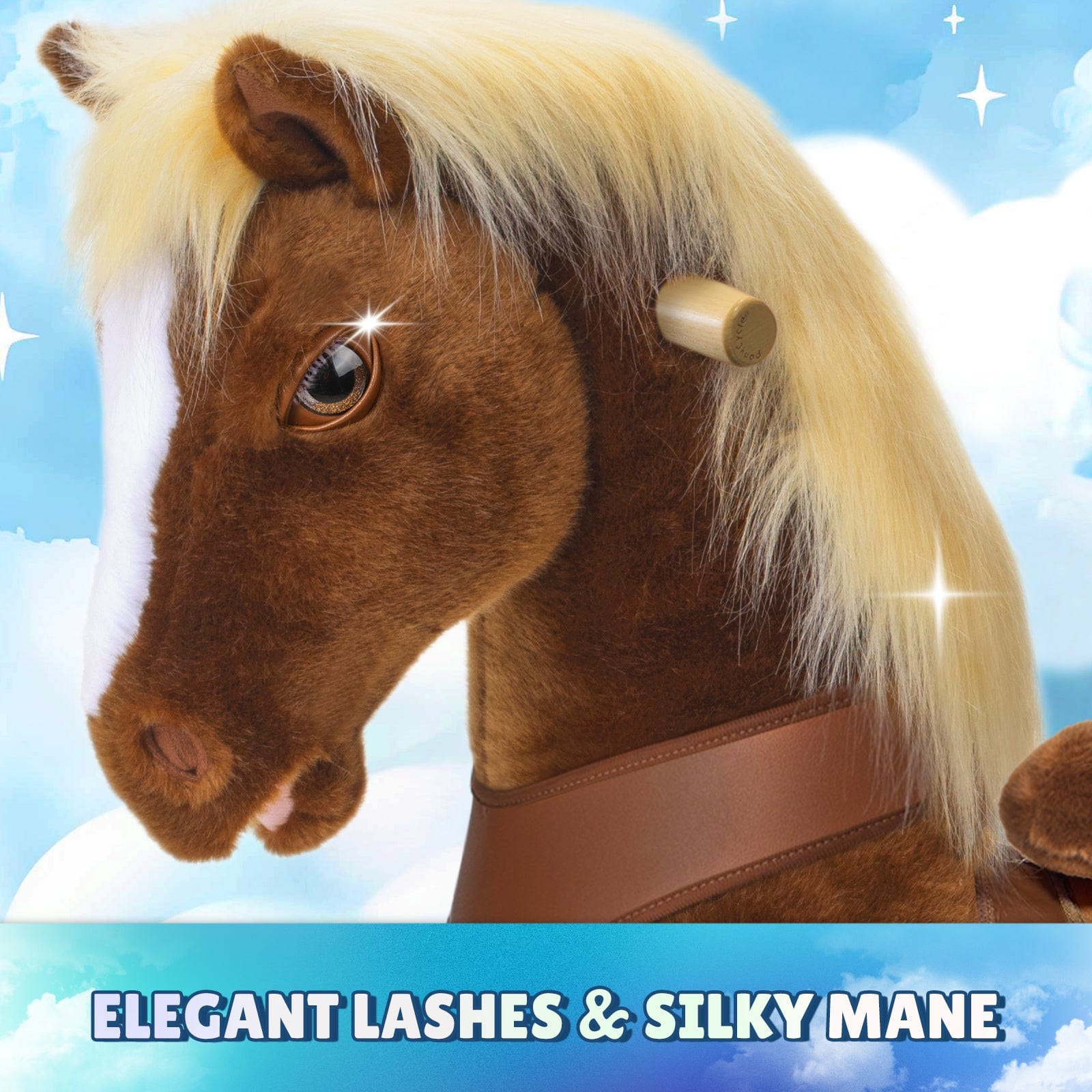 PonyCycle, Inc. Model Y Brown Horse Rideable Toy for Age 3-4