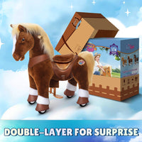 PonyCycle, Inc. Model Y Brown Horse Rideable Toy for Age 3-4