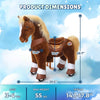 PonyCycle, Inc. Model Y Brown Horse Rideable Toy for Age 3-4