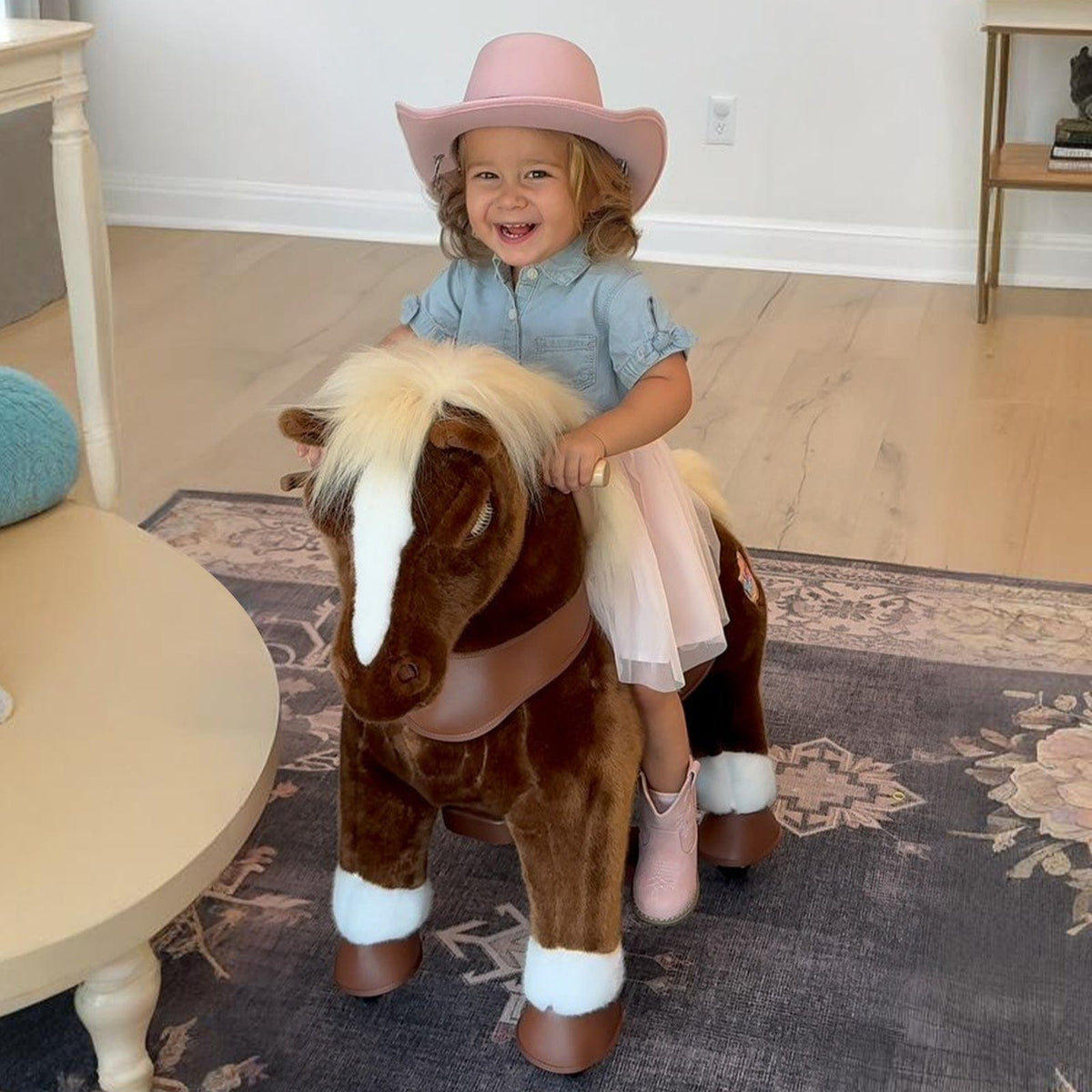 PonyCycle, Inc. Model Y Brown Horse Rideable Toy for Age 3-4 - Launching October