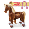 PonyCycle, Inc. Brown / Size 3 for Age 3-5 / Pink Rein Save 30% on Accessories - PonyCycle® Model Y Ride on Pony With Accessory