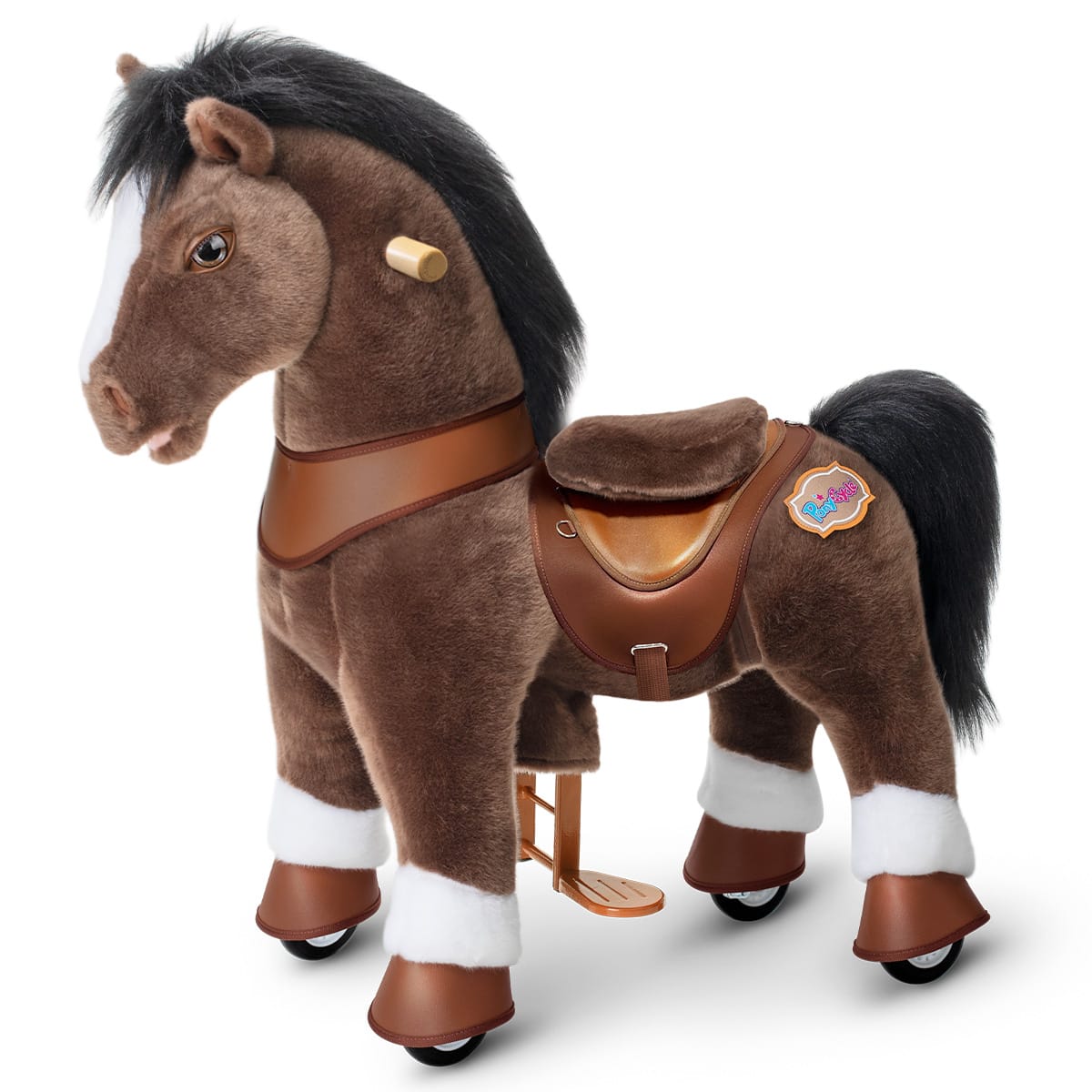 PonyCycle, Inc. ride on horse Chocolate Brown / Size 3 for Age 3-4 Model Y® Rideable Toys for Kids