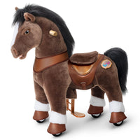 PonyCycle, Inc. ride on horse Chocolate Brown / Size 3 for Age 3-4 Model Y® Rideable Toys for Kids