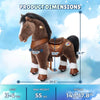 PonyCycle, Inc. Model Y Chocolate Brown Horse Rideable Toy for Age 3-4