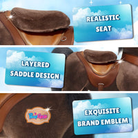 PonyCycle, Inc. Model Y Chocolate Brown Horse Rideable Toy for Age 3-4