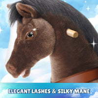 PonyCycle, Inc. Model Y Chocolate Brown Horse Rideable Toy for Age 3-4
