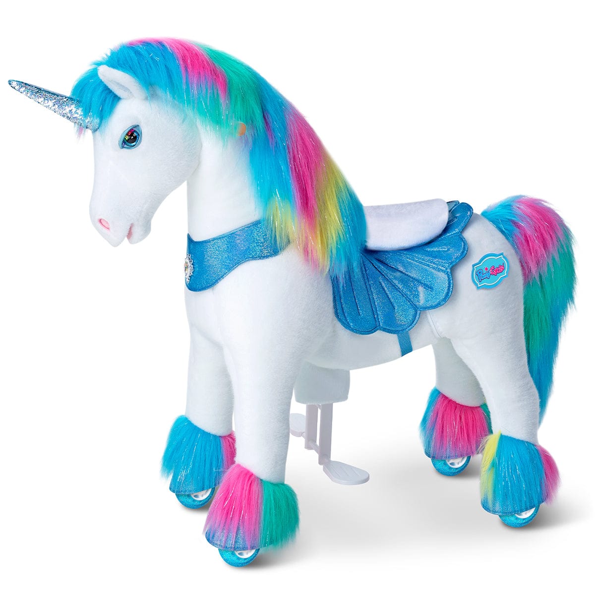 Sweety Toys 11339 Montura Grande Unicornio sobre Ruedas para 4 a 9 años de crianza Animal, Color Blanco Sweety Toys 11339 Montura Grande Unicornio sobre Ruedas para 4 a 9 años de crianza Animal, Color Blanco