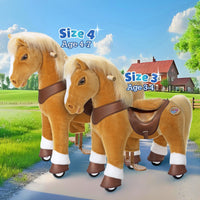 Light Brown-Size 4 for Age 4-7