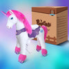 PonyCycle, Inc. Model Y Pink/Purple Unicorn Rideable Toy for Big Kids