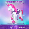 PonyCycle, Inc. Model Y Pink/Purple Unicorn Rideable Toy for Big Kids