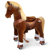 PonyCycle, Inc. ride on horse Brown / Size 5 for Age 7+ Model Y Rideable Toys for Kids - Launching October