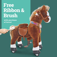 PonyCycle, Inc. ride on horse Free Brush Ribbon Set With Horse Purchase - Holiday Set