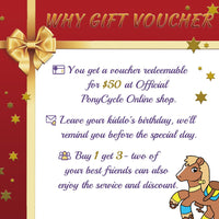 PonyCycle, Inc. PonyCycle Gift Voucher