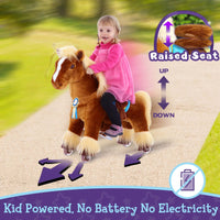 PonyCycle, Inc. PonyCycle K Brown Horse for Age 3-5 (Accessories included)