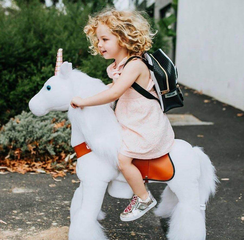 PonyCycle, Inc. PonyCycle U Ride on Unicorn White Age 4-9