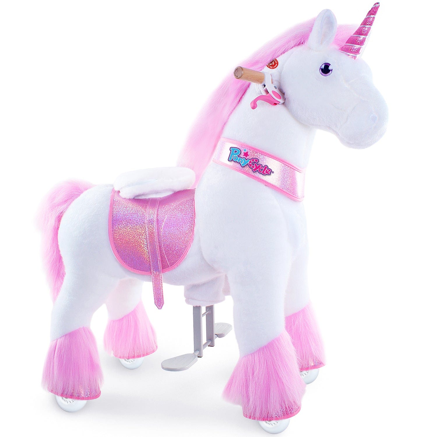 PonyCycle, Inc. ride on toy Pink / Size 4 for Age 4-8 Ride on Unicorn
