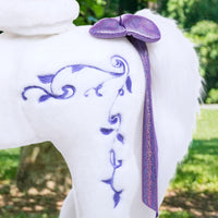 Purple unicorn - bow
