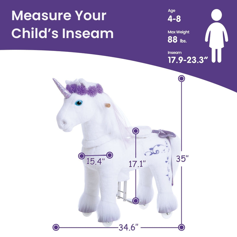 Purple unicorn - size